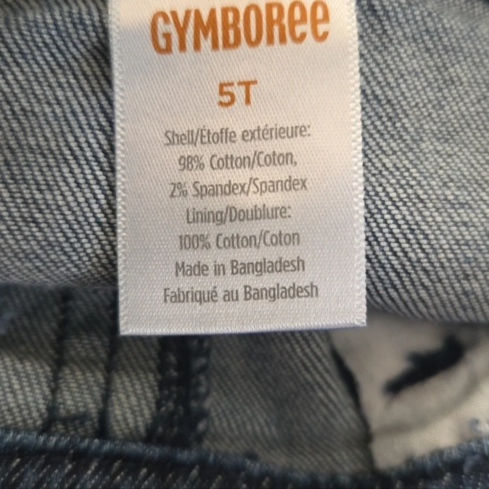 GYMBOREE Denim Overalls Shortalls Mr. Fix it Size 5T EUC
